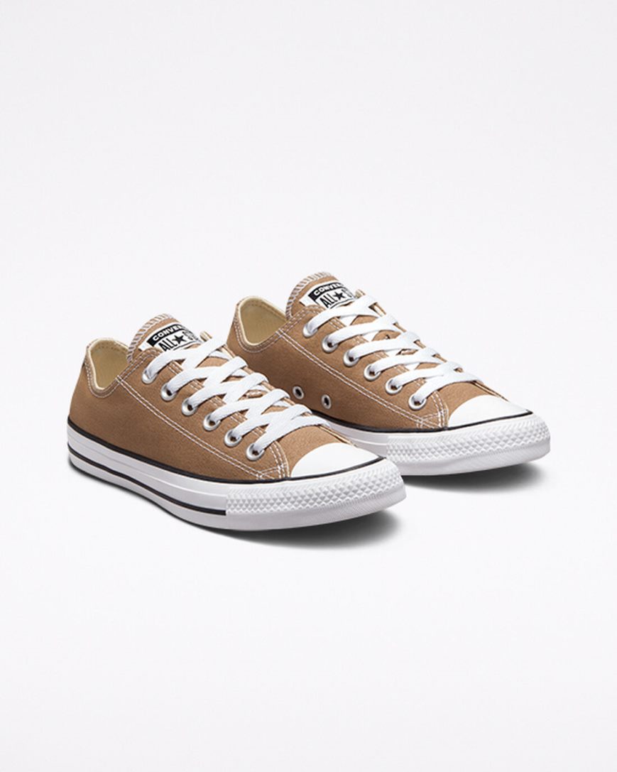 Men's Converse Chuck Taylor All Star Seasonal Color Low Top Shoes Brown / White / Black | AU 58913M